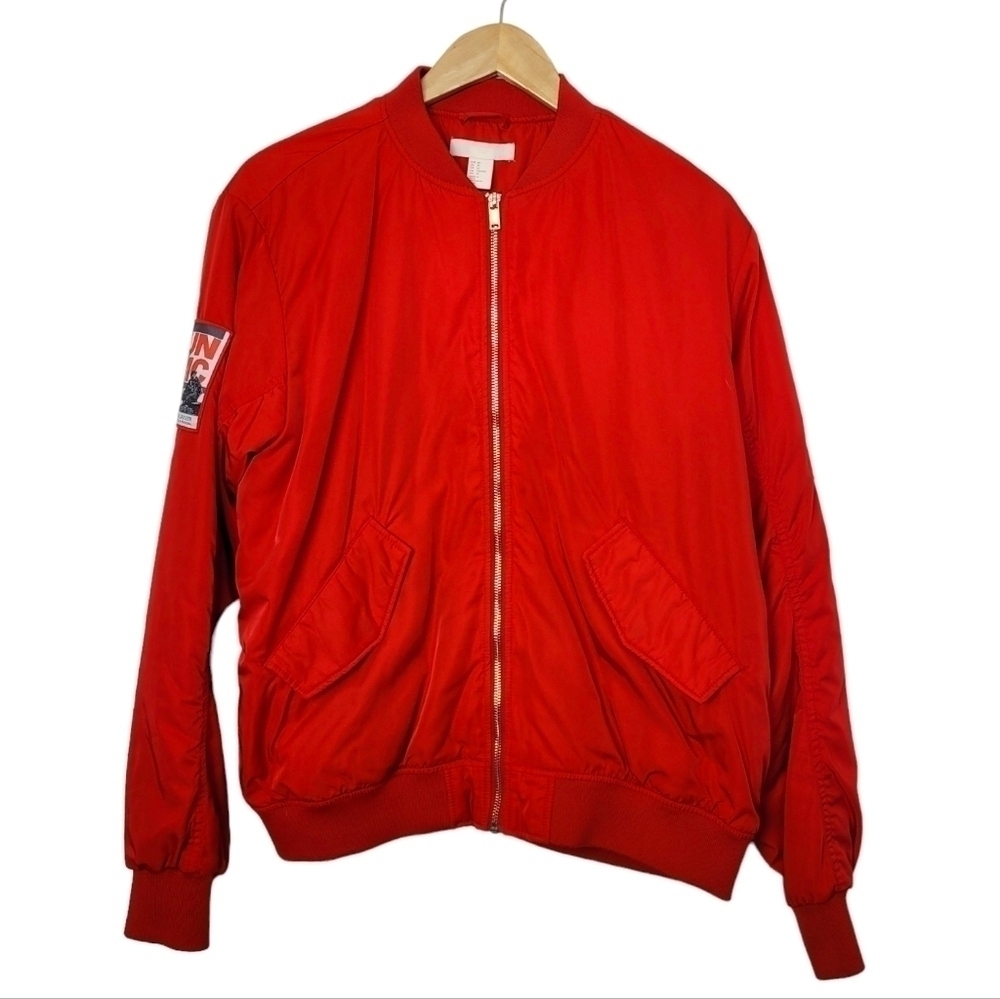 Reworked satin Bomber Jacket RUN DMC Patch